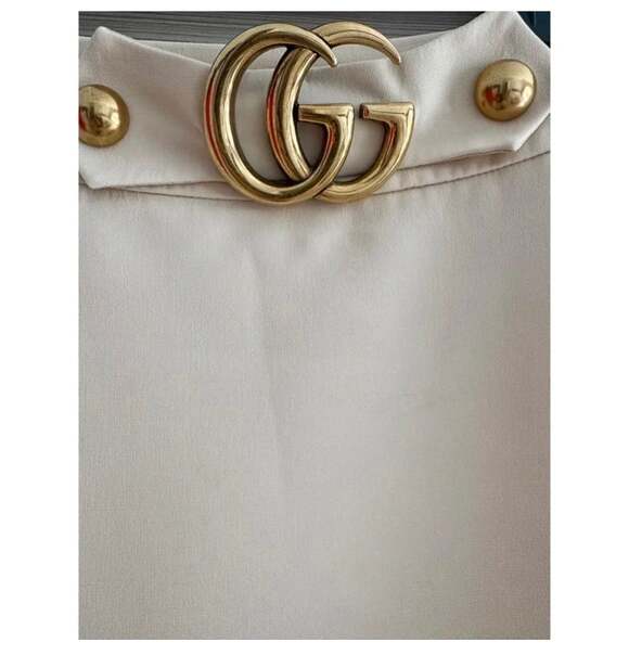 Gucci GG Logo Cream Mini Skirt – Kids Size 10/12 – Fits XXS Adult - Picture 6 of 9